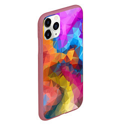 Чехол iPhone 11 Pro матовый Super colors, цвет: 3D-малиновый — фото 2