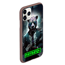 Чехол iPhone 11 Pro матовый Payday 3 bear, цвет: 3D-коричневый — фото 2