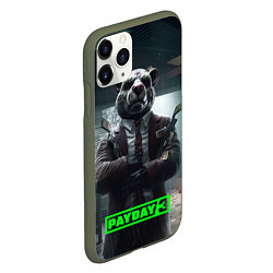 Чехол iPhone 11 Pro матовый Payday 3 dog, цвет: 3D-темно-зеленый — фото 2