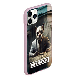 Чехол iPhone 11 Pro матовый Payday 3 dog, цвет: 3D-розовый — фото 2