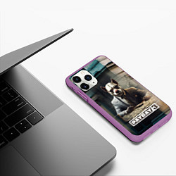 Чехол iPhone 11 Pro матовый Payday 3 dog, цвет: 3D-фиолетовый — фото 2