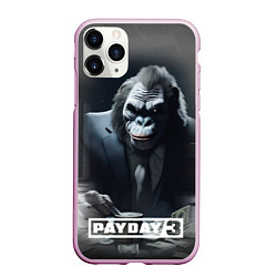 Чехол iPhone 11 Pro матовый Payday 3 big gorilla, цвет: 3D-розовый