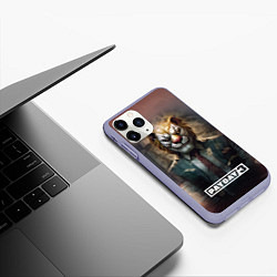 Чехол iPhone 11 Pro матовый Payday 3 lion, цвет: 3D-светло-сиреневый — фото 2