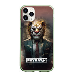 Чехол iPhone 11 Pro матовый Payday 3 lion, цвет: 3D-салатовый