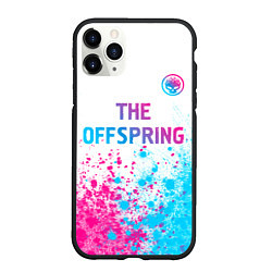 Чехол iPhone 11 Pro матовый The Offspring neon gradient style: символ сверху, цвет: 3D-черный