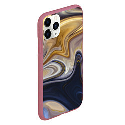 Чехол iPhone 11 Pro матовый Fantasy waves, цвет: 3D-малиновый — фото 2