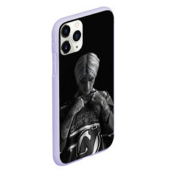 Чехол iPhone 11 Pro матовый Lil Peep in the dark, цвет: 3D-светло-сиреневый — фото 2