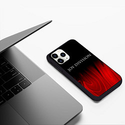 Чехол iPhone 11 Pro матовый Joy Division red plasma, цвет: 3D-черный — фото 2