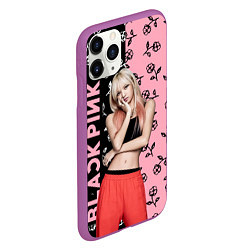 Чехол iPhone 11 Pro матовый Blackpink - Lalisa, цвет: 3D-фиолетовый — фото 2