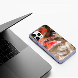 Чехол iPhone 11 Pro матовый Pattern style, цвет: 3D-светло-сиреневый — фото 2