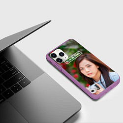 Чехол iPhone 11 Pro матовый Blackpink Jisoo, цвет: 3D-фиолетовый — фото 2