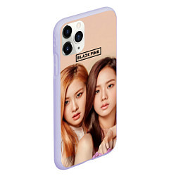 Чехол iPhone 11 Pro матовый Blackpink Jisoo and Rose, цвет: 3D-светло-сиреневый — фото 2