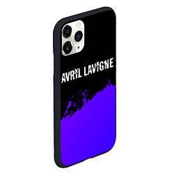 Чехол iPhone 11 Pro матовый Avril Lavigne purple grunge, цвет: 3D-черный — фото 2