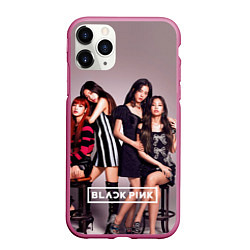 Чехол iPhone 11 Pro матовый Blackpink kpop, цвет: 3D-малиновый