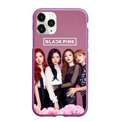 Чехол iPhone 11 Pro матовый Blackpink girls, цвет: 3D-фиолетовый