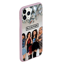 Чехол iPhone 11 Pro матовый Blackpink girls, цвет: 3D-розовый — фото 2