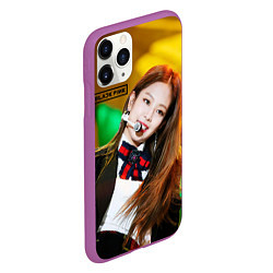 Чехол iPhone 11 Pro матовый Blackpink Jennie Kim, цвет: 3D-фиолетовый — фото 2