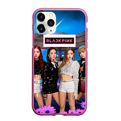 Чехол iPhone 11 Pro матовый Kpop Blackpink, цвет: 3D-малиновый