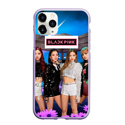 Чехол iPhone 11 Pro матовый Kpop Blackpink, цвет: 3D-светло-сиреневый