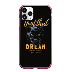 Чехол iPhone 11 Pro матовый Let your wild side lead your way, цвет: 3D-малиновый