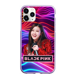 Чехол iPhone 11 Pro матовый Blackpink Rose, цвет: 3D-светло-сиреневый