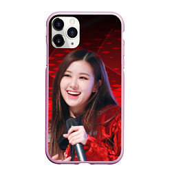 Чехол iPhone 11 Pro матовый Rose Blackpink red, цвет: 3D-розовый