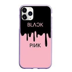 Чехол iPhone 11 Pro матовый Blackpink - краски, цвет: 3D-светло-сиреневый