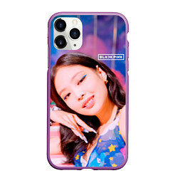 Чехол iPhone 11 Pro матовый BlackPink Gorgeous Jennie, цвет: 3D-фиолетовый