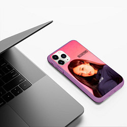 Чехол iPhone 11 Pro матовый Jennie Blackpink kpop, цвет: 3D-фиолетовый — фото 2