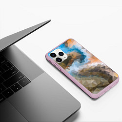 Чехол iPhone 11 Pro матовый Spirit pattern, цвет: 3D-розовый — фото 2