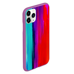Чехол iPhone 11 Pro матовый Цвета радуги, цвет: 3D-фиолетовый — фото 2