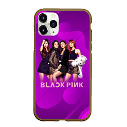 Чехол iPhone 11 Pro матовый K-pop Blackpink girls, цвет: 3D-коричневый