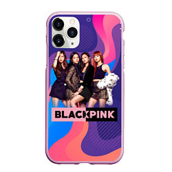 Чехол iPhone 11 Pro матовый K-pop Blackpink girls, цвет: 3D-розовый