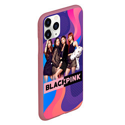 Чехол iPhone 11 Pro матовый K-pop Blackpink girls, цвет: 3D-малиновый — фото 2