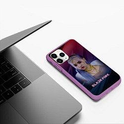 Чехол iPhone 11 Pro матовый Blackpink Rose, цвет: 3D-фиолетовый — фото 2