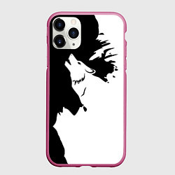 Чехол iPhone 11 Pro матовый Волчий вой в горах