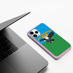 Чехол iPhone 11 Pro матовый Разведка ВДВ, цвет: 3D-розовый — фото 2