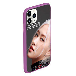 Чехол iPhone 11 Pro матовый Blackpink Rose gray, цвет: 3D-фиолетовый — фото 2