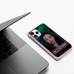 Чехол iPhone 11 Pro матовый Blackpink beautiful singer Rose, цвет: 3D-розовый — фото 2