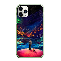 Чехол iPhone 11 Pro матовый Вершина мира, цвет: 3D-салатовый