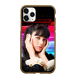 Чехол iPhone 11 Pro матовый Lisa Blackpink music kpop, цвет: 3D-коричневый