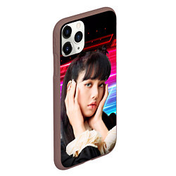 Чехол iPhone 11 Pro матовый Lisa Blackpink music kpop, цвет: 3D-коричневый — фото 2