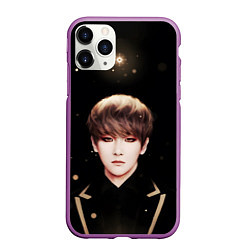 Чехол iPhone 11 Pro матовый Byun Baek hyun, цвет: 3D-фиолетовый