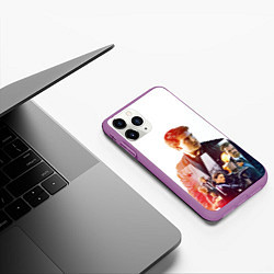 Чехол iPhone 11 Pro матовый Миссия невыполнима Последствия, цвет: 3D-фиолетовый — фото 2