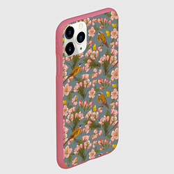 Чехол iPhone 11 Pro матовый Жёлтые трясогуски, цвет: 3D-малиновый — фото 2