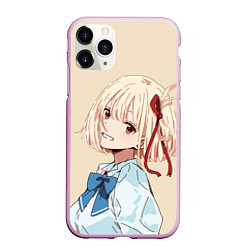 Чехол iPhone 11 Pro матовый Chisato Nishikigi - Lycoris Recoil, цвет: 3D-розовый