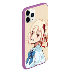 Чехол iPhone 11 Pro матовый Chisato Nishikigi - Lycoris Recoil, цвет: 3D-фиолетовый — фото 2