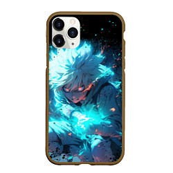 Чехол iPhone 11 Pro матовый Аура киллуа - hunter x hunter, цвет: 3D-коричневый