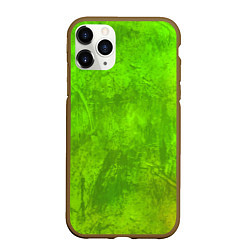Чехол iPhone 11 Pro матовый Зелёная фантазия, цвет: 3D-коричневый