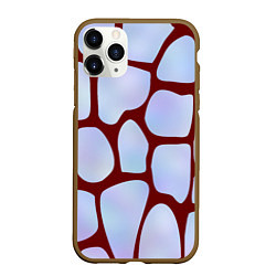 Чехол iPhone 11 Pro матовый Клеточная ткань, цвет: 3D-коричневый